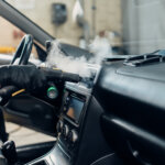 Carwash,,Removing,Dust,And,Dirt,With,Steam,Cleaner